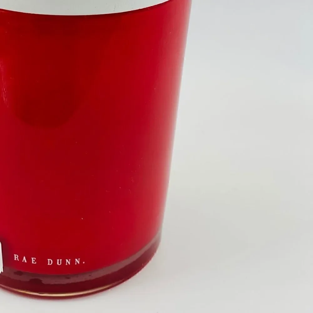 Rae Dunn Glass Red Love Candle
